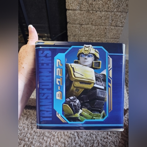 New Cinemark Popcorn Bucket Tin Transformers One - Picture 8 of 15